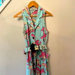 Vintage Plane Dress, Sakes Fifth Avenue 1970s